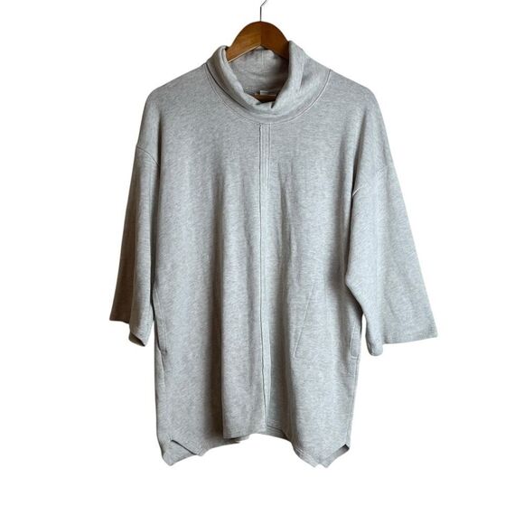 J. Jill pure Jill light oatmeal poncho like sweater - Picture 1 of 9